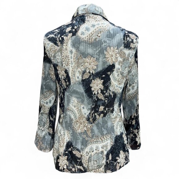 Sere Nade New York Paisley Pleated Blouse | Women’s Medium - Picture 2 of 6